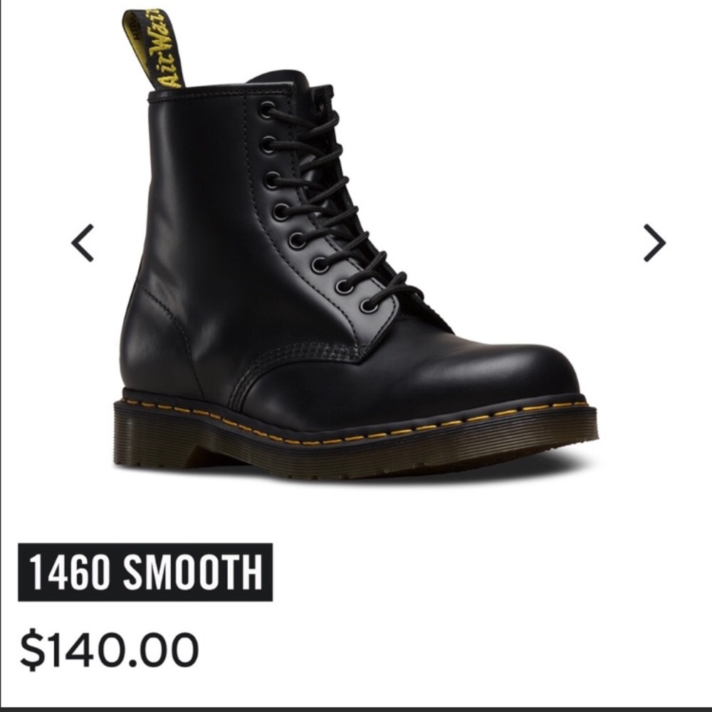 1460 Dr. Martens Black Smooth US sz 7, UK sz 5